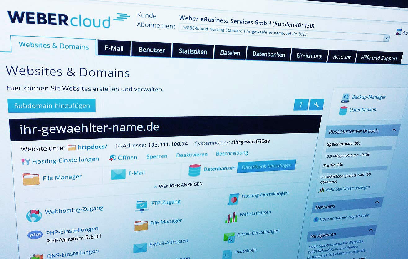 Neue WEBER.cloud-Version